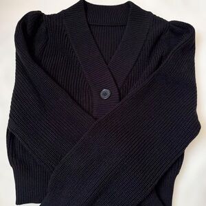 Elegant Black Women's Cardigan Sweater